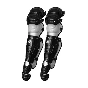 Protectores de piernas de receptor de béisbol ProNine Pro para adultos - negros - Imagen 1 de 1