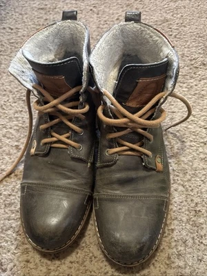 Botas de cuero Bull Boxer forro para hombre talla 12 Celos BB calzado Foto 1 de 4