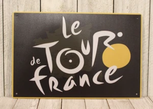Tour de France Tin Sign Metal Flag Logo Vintage Look Bike Shop Race Cycling  - Picture 1 of 4
