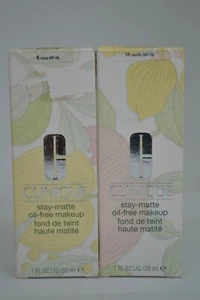 Clinique Stay-Matte Oil-Free Makeup BNIB 1fl.oz./30ml ~choose your shade~ - Picture 1 of 5