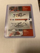 2005-06 Upper Deck Be A Player Dual Auto Jose Theodore Mike Ribeiro