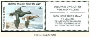 D2K Delaware Duck Stamp 1997 $6.00 - Picture 1 of 1