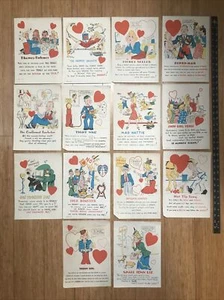 Lot Of 14 Vinegar Valentine - Picture 1 of 1