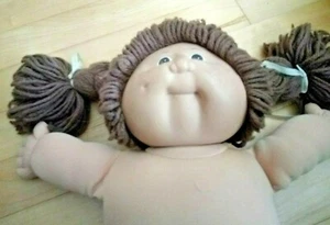 1978-1982 Xavier Roberts Cabbage Patch Kid Brown Hair Brown Eyes Dimples GIRL   - Picture 1 of 8