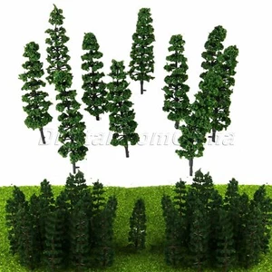 20Pcs 9cm Fir Trees Model Train Railway Forest Street Scenery Layout HO Scale - Picture 1 of 10