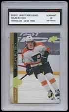2020-21 Nolan Patrick UD Extended Series High Gloss Card # 10/10! 1st Graded 10!