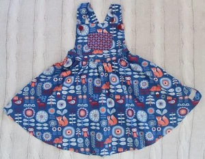 ELEANOR ROSE Janie Jumper Fall in the Forest Woodland Fox Dress, Size 4 - 5 - Picture 1 of 7