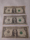 1995 $1 One Dollar Us Note Lot Of 3 "H", "I", "L", Notes