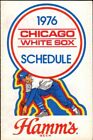 1976 Chicago White Sox pocket schedule sponsored by Hamm's Beer