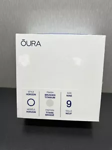 Oura Ring Gen3 Horizon Brushed Titanium Size 9 Smart Ring Fitness Sleep Tracker - Picture 1 of 2