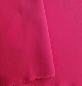 BRAND NEW Beautiful bright pink colour crepe fabric width 135 cm. - Picture 1 of 4