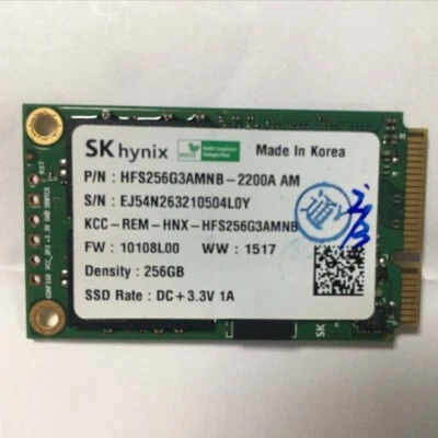 SK Hynix mSATA 256GB SSD 3.3V ( HFS256G3AMNB-2200A AM ) - Image 1 of 2