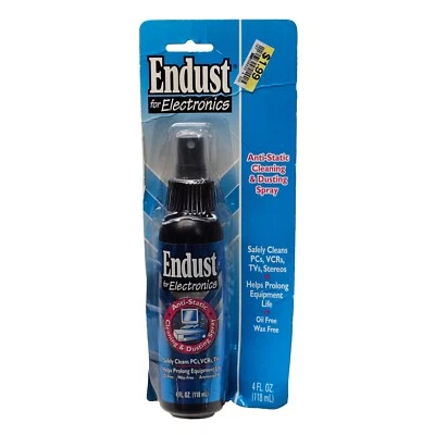 Vintage 2004 Endust for Electronics Anti-Static Cleaning Dusting 4oz Dented Box - Image 1 of 4