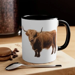 Highlander Cows in a Mug, tazza rustica e stravagante fattoria, tazza da caffè, 11 oz - Foto 1 di 21