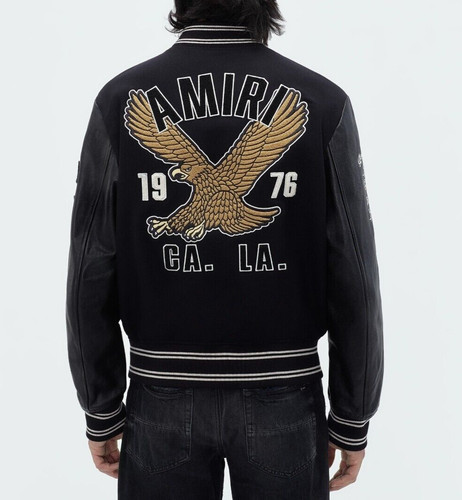 Giacca Amiri Black Eagle Varsity taglia Large uomo