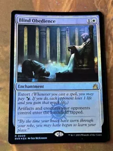 1x FOIL BLIND OBEDIENCE - Commander - MTG - Magic the Gathering - Picture 1 of 1