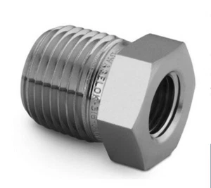 3/8 MNPT x 1/4 FNPT Monel Reducing Bushing Cajon Swagelok M-6-RB-4 - Picture 1 of 1