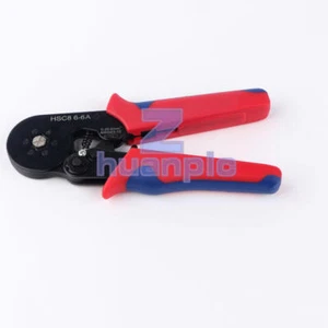 0.25-6mm² AWG23-10 Self Adjusting Ratcheting Ferrule Crimper Pliers HSC8 6-6A - Picture 1 of 1