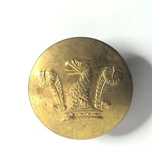  Antiguo botón librea grifo y plumas dorado 28 mm Firmin & Sons  - Imagen 1 de 4