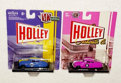 M2 MACHINES "1949 MERCURY CUSTOM" Lot of 2 DIECAST HOLLEY CARBURETOR CO. CARS - Image 1 of 3