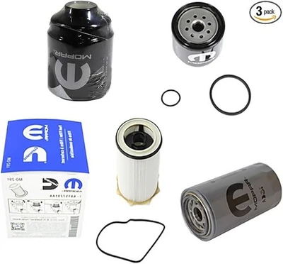 2013-2018 RAM 2500 3500 4500 5500 6.7L DIESEL OIL FUEL FILTER KIT MOPAR GENUINE - Image 1 of 4