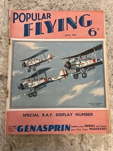 Vintage POPULAR FLYING magazine Vol II No.4 July 1933 Biggles, WWI Aviation - Picture 1 of 23