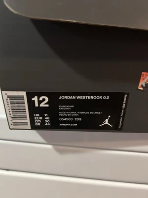 Talla 12 - Air Jordan Westbrook 0.2 Caqui Nuevo Con Caja OG Classics! Russell Foto 1 de 4