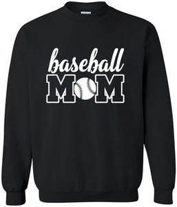 Trendy Baseball Mom Graphic Design | Sports Lover Gift | Game Day Style Sweatshi - Picture 1 of 3