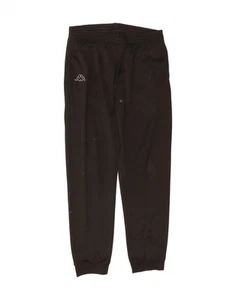 KAPPA Hombre Chándal Pantalones Joggers Grande Negro Poliéster BV24 - Imagen 1 de 6