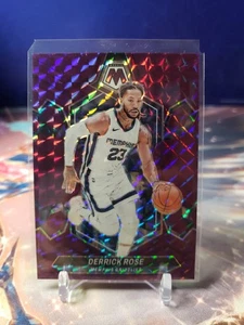 2023-24 Panini Mosaic #48 Derrick Rose Purple Mosaic Prizm /99 Grizzlies - Bild 1 von 2