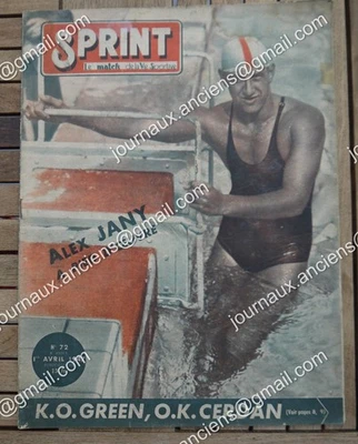 1947 SPRINT N° 72 Alex JANY - Marcel CERDAN - Toutes les pages en photos - Photo 1/4