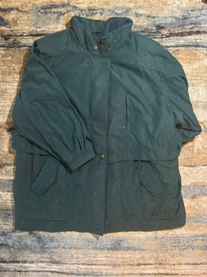 Vintage Men’s Green Field Coat Jacket – Quilted Collar – Size 30/32 - Image 1 of 4
