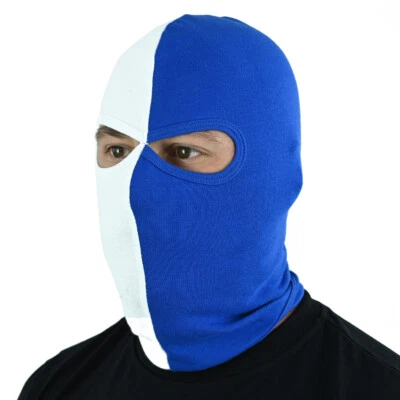 Sturmhaube Balaclava Hooligans Ultras Blau Weiß Hertha MASK VfL KSC FCM - Bild 1 von 3