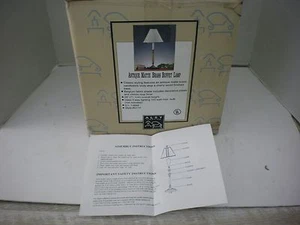 Alsy Lighting Antique Brass Buffet Candlestick Lamp w/ Cherry Wood Base NIB - Picture 1 of 3