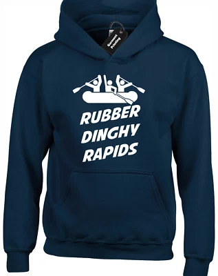 RUBBER DINGHY RAPIDS HOODY HOODIE FOUR LIONS COMEDY BIG SIZE TALL 3XL 4XL 5XL - Image 1 of 4