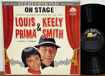 LOUIS PRIMA KEELY SMITH On Stage 1960 DOT Jazz Vocal LP VG/VG+ Play Tested - Image 1 of 2