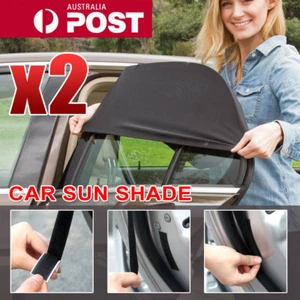 2x Universal Sun Shades Rear Side Seat Car Window Socks Baby Kids Protection - Picture 1 of 7