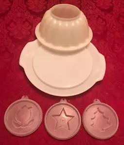 Juego de moldes de gelatina vintage Jel-N-Serve #616 con 3 patrones y placa - Imagen 1 de 17
