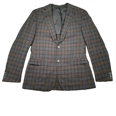 Z Zegna Mens Wool Checked Blazer Drop 8 Deco Size 38R 48R EU Excellent - Image 1 of 4