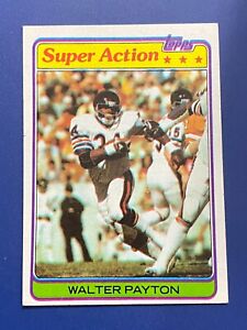 🏈 1981 Topps Football Base Card #202 Walter PAYTON Super Action 🏈