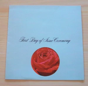 Sc. 1737a - Roses Booklet Pane / 8 - Ceremony Program - First Day Issue- 1978 - Picture 1 of 3