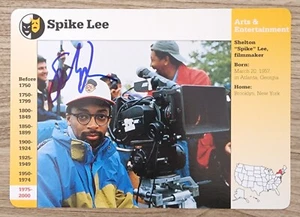 Spike Lee Signed Grolier Card NBA HOF Director LEGEND RAD - Picture 1 of 1