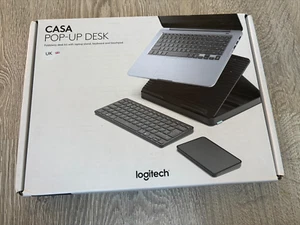 BN Sealed Logitech Casa Pop-up Desk Wireless Keyboard & Touchpad Set -grey - Picture 1 of 5