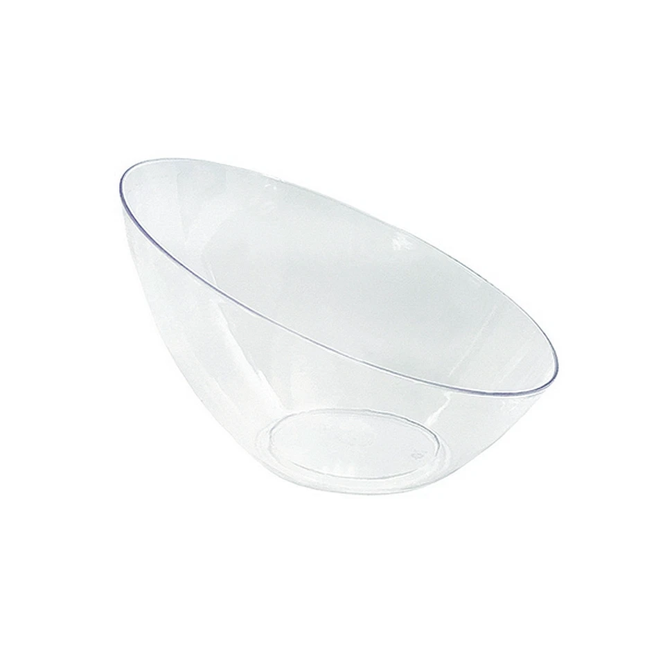 1 of Party Essentials 20 Oz. Angle Bowls - Clear - Image 1 of 1