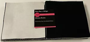 charm pack Black and White Solids MDG 48 - 5" squares - Picture 1 of 1