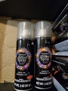 2 Cans Goodmark Temporary Hair Glitter Bundle 3 oz Each Silver NEW - Picture 1 of 4