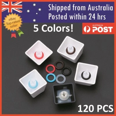 Keycap Rubber O-Ring Keyboard O Rings Switch Dampeners Cherry MX Key Stem 120 Pc - image 1 of 3