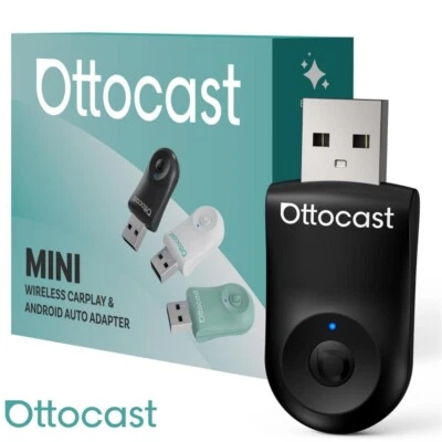 OTTOCAST Mini Inalámbrico Apple Carplay Android Adaptador Automático USB Auto Dongle Box