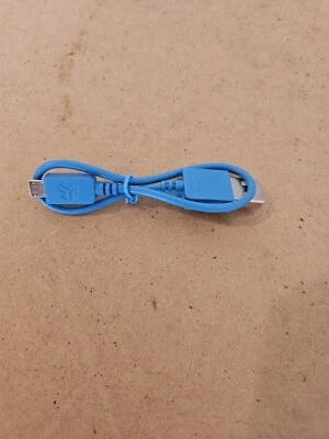 New Male USB To Micro USB Cord Short Cord Charger Sky Blue  - Image 1 of 3