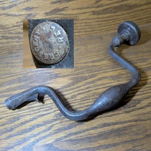 Old Brace Bit Hand Drill Crescent Reg - Auger Bit Lever Chuck – For Restoration - Bild 1 von 17